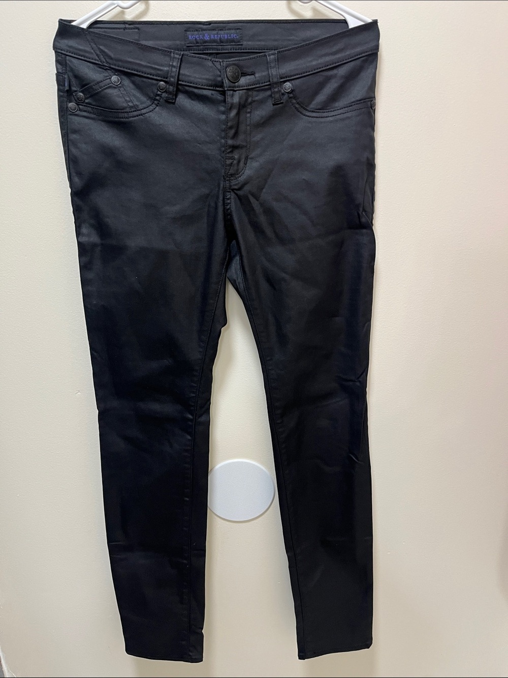 Rock & Republic Misses Kashmere Jeans Black Size 10 - Picture 2 of 11
